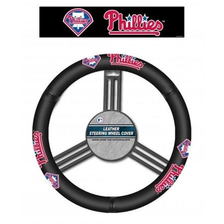 FREMONT DIE CONSUMER PRODUCTS INC Fremont Die Philadelphia Phillies Leather Steering Wheel Cover 23245681223
